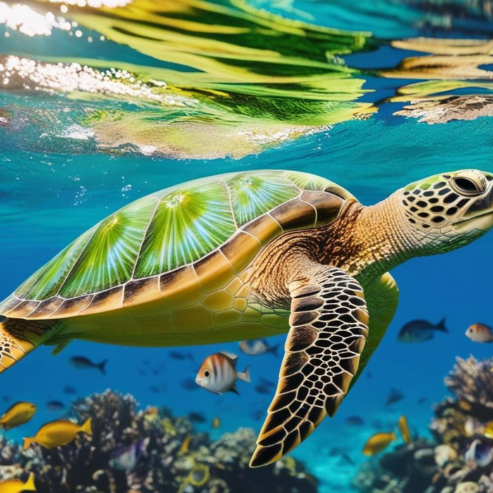 seacraftco-turtle-in-ocean-at-reef-with-fish