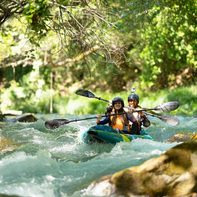 Aqua-Marina-Steam-Inflatable-Kayak-paddlers-on-river