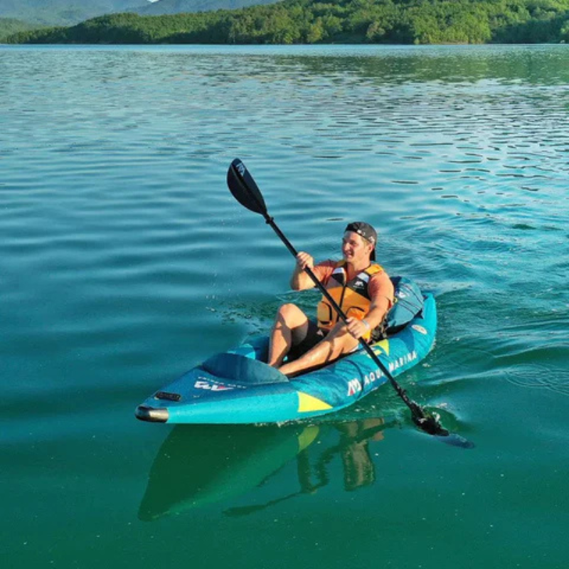 Aqua-Marina-Steam-inflatable-Kayak-man-paddling