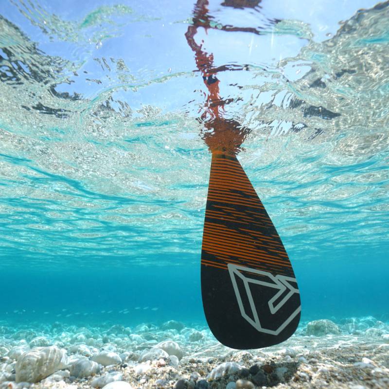 Aqua-Marina-Carbon-X-Adjustable-Carbon-Inflatable-SUP-Paddle-in-water