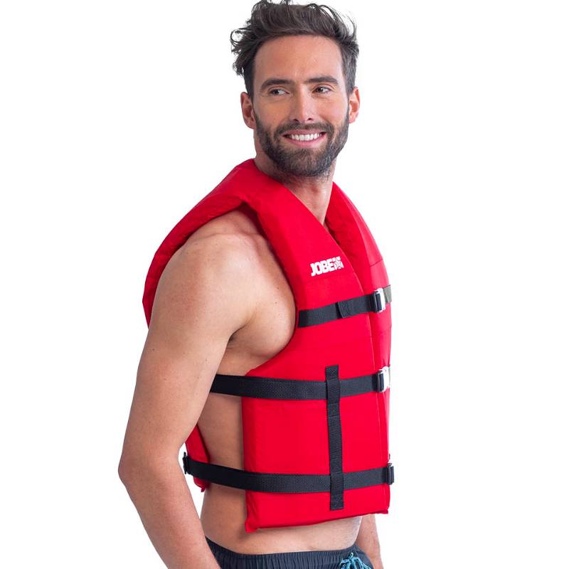 jobe-universal-unisex-life-jacket-red-side-view