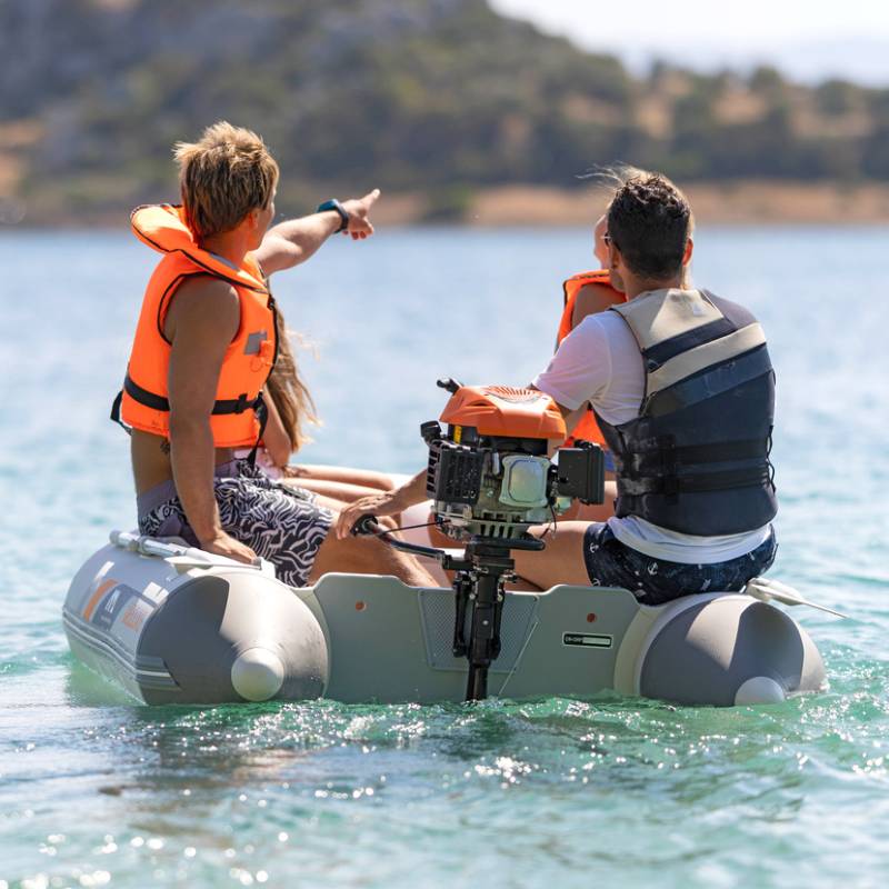 Aqua-Marina-A-Deluxe-Inflatable-Boat-Slated Wood-Floor-family-on-boat-3